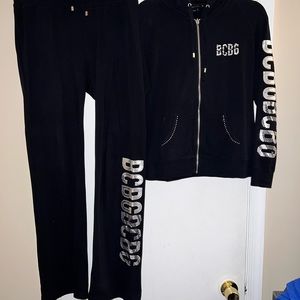 *Very Rare* BCBG Zebra Bling Large Tracksuit